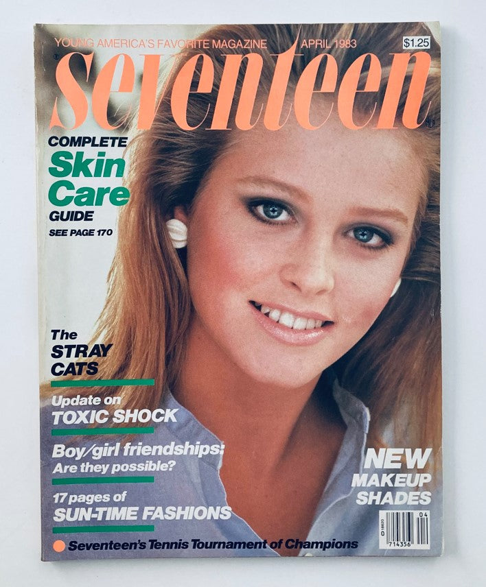 VTG Seventeen Magazine April 1983 Complete Skin Care Guide No Label