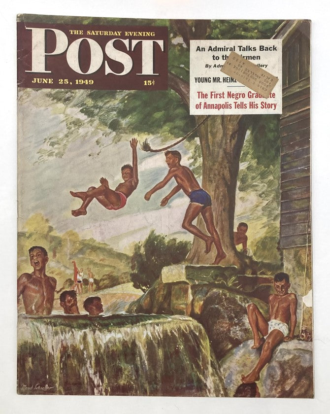 Saturday Evening Post Magazine June 25 1949 Illustrated Cover by Mead Schaeffer