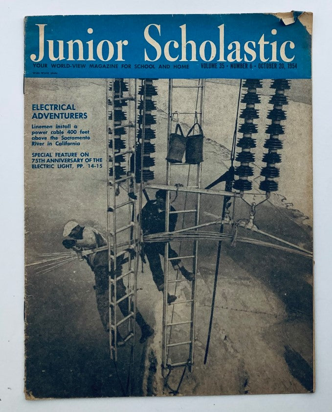 VTG Junior Scholastic Magazine October 20 1954 Electrical Adventures No Label