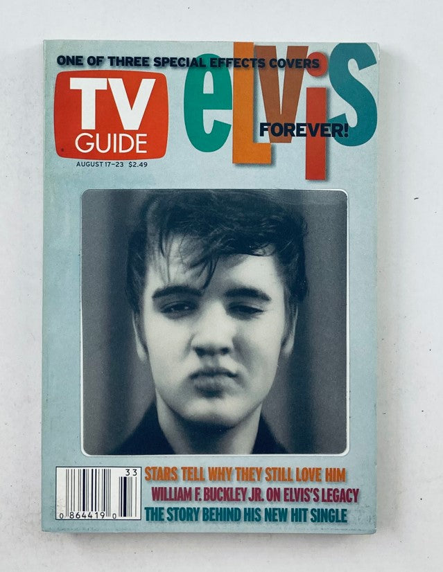 TV Guide Magazine August 17 2002 Elvis Presley Time Warner Cable Manhattan Ed.