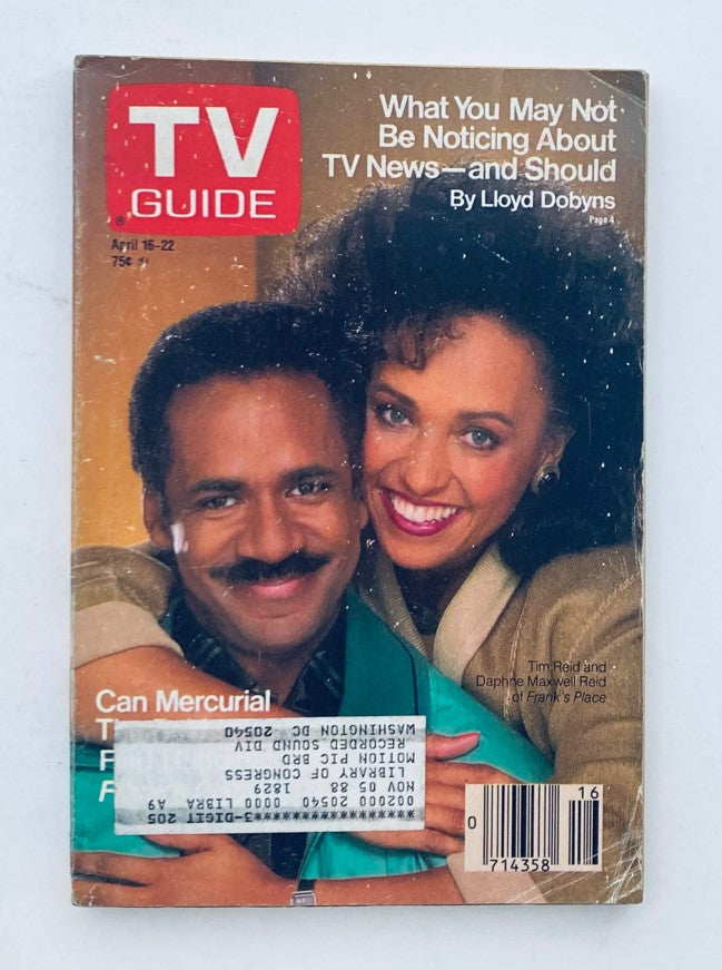 TV Guide Magazine April 16 1988 Daphne Maxwell and Tim Reid WA-Baltimore Ed.