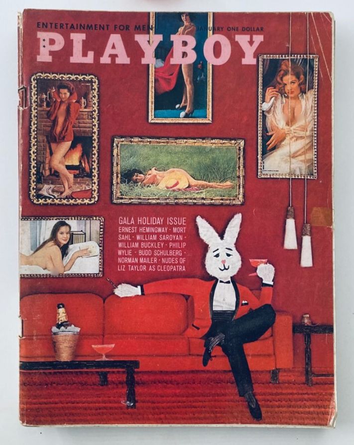 VTG Playboy Magazine January 1963 Playmate Judi Monterey w Centerfold No Label