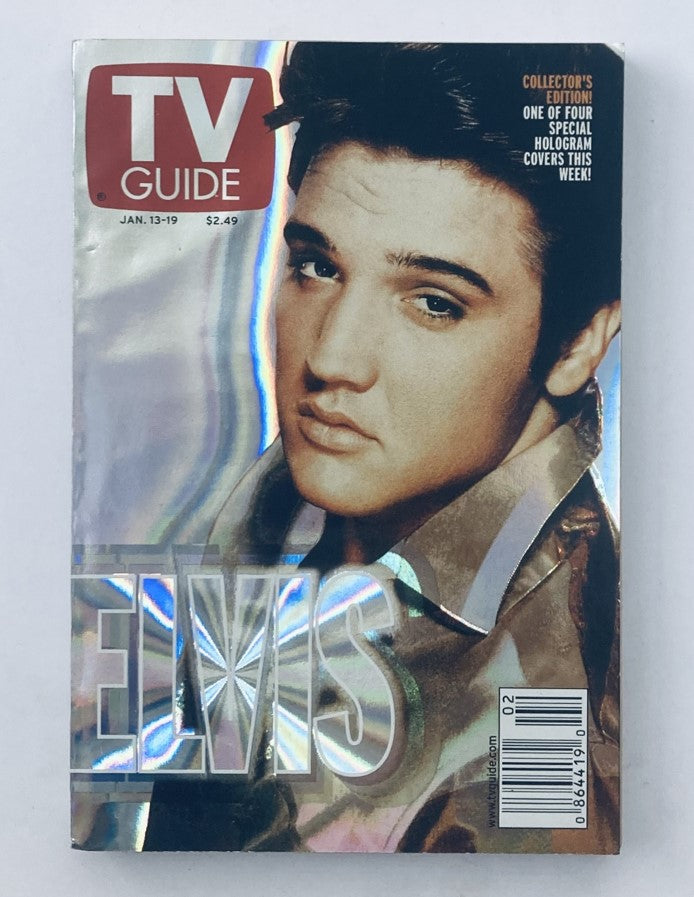 TV Guide Magazine January 13 2001 Elvis Presley Time Warner Cable Manhattan Ed.