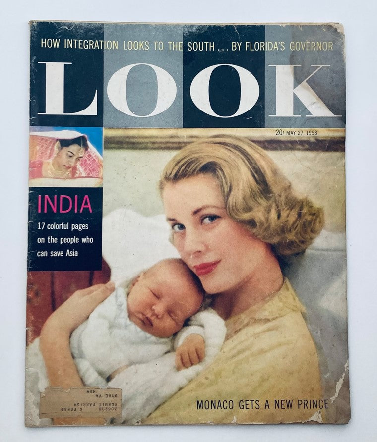 VTG Look Magazine May 27 1958 Vol 22 No. 11 Princess Grace and Prince Albert