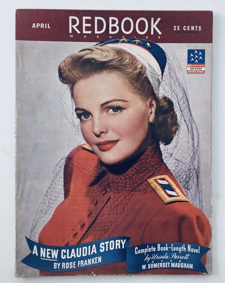 VTG Redbook Magazine April 1942 Vol 78 No. 6 A New Claudia Story No Label