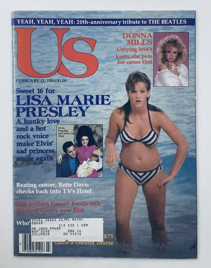 VTG Us Magazine February 13 1984 Dona Mills and Lisa Marie Presley VG