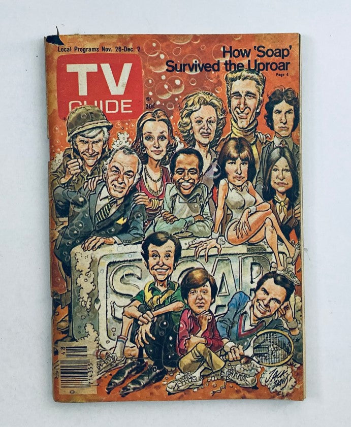 TV Guide Magazine November 26 1977 Soap Cast Wheeling-Steubenville Ed. No Label