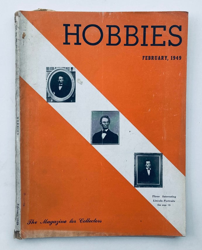 VTG Hobbies Magazine February 1949 No. 12 Abraham Lincoln Portraits No Label