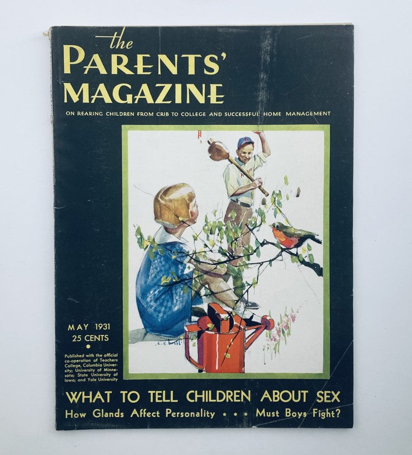 VTG The Parents' Magazine May 1931 Vol 6 No. 5 Must Boys Fight? No Label