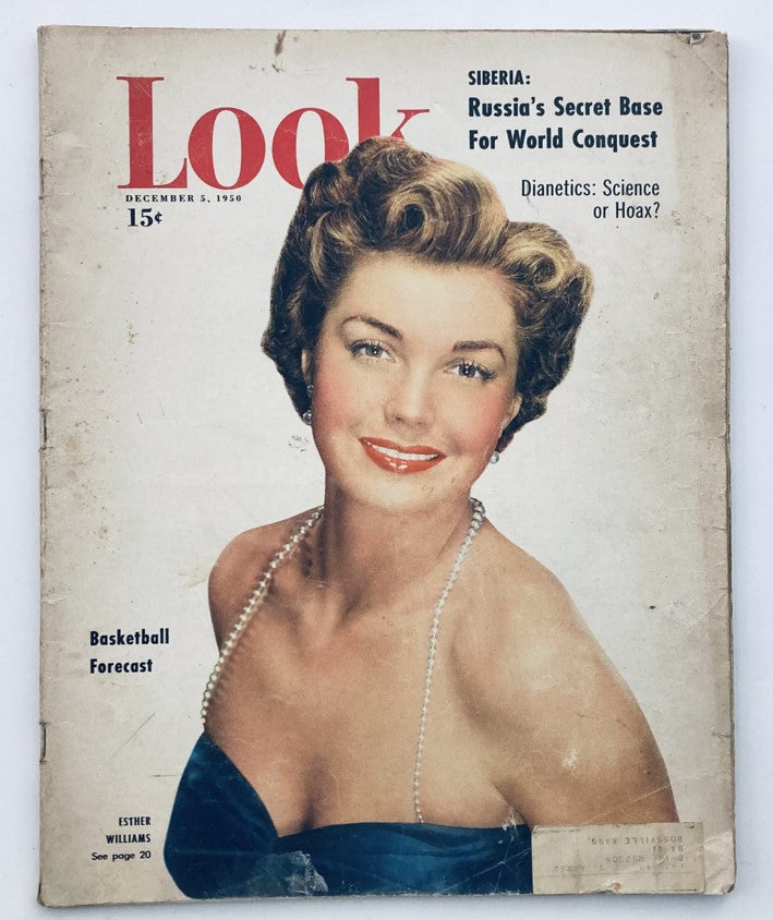 VTG Look Magazine December 5 1950 Vol 14 No. 25 Cover Photo of Esther Williams