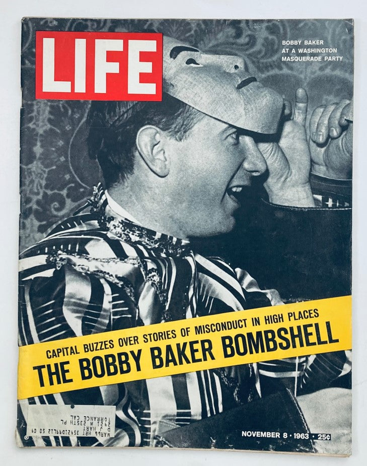 RES* VTG Life Magazine November 8 1963 Vol 55 No. 19 The Bobby Baker Bombshell