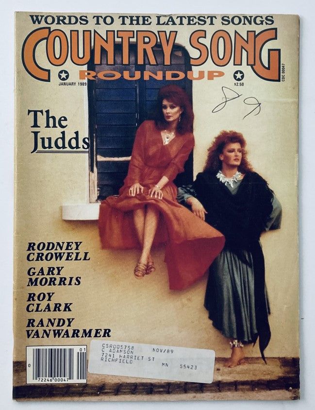 VTG Country Song Roundup Magazine January 1989 The Judds & Rodney Crowell