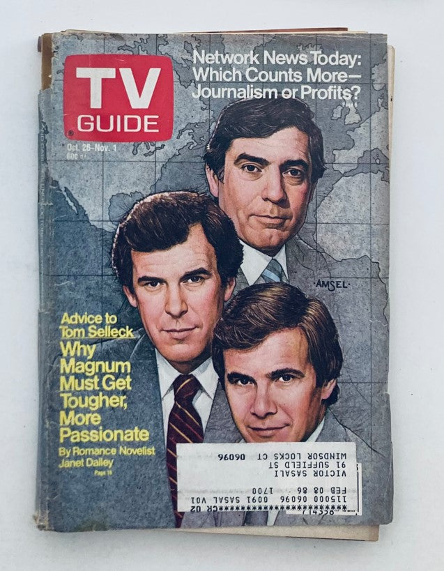 TV Guide Magazine October 26 1985 Tom Brokaw Hartford-New Haven Ed.