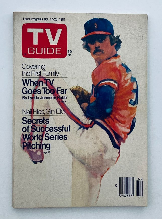 TV Guide Magazine October 17 1981 World Series Pitching Nashville Ed. No Label