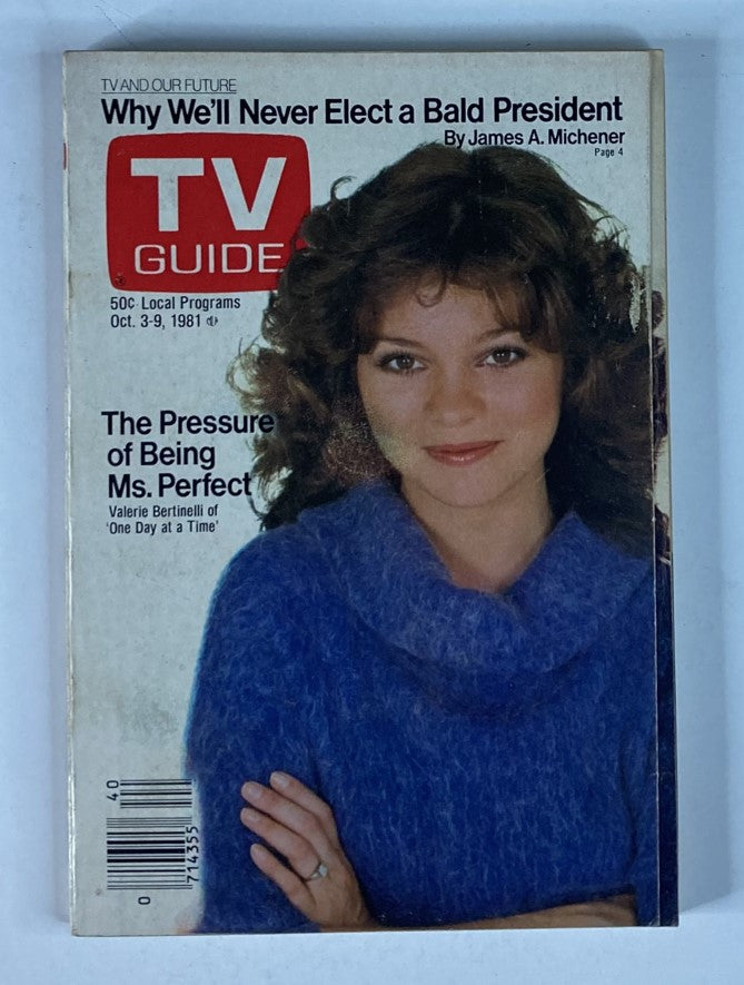 TV Guide Magazine October 3 1981 #1488 Valerie Bertinelli Nashville Ed. No Label