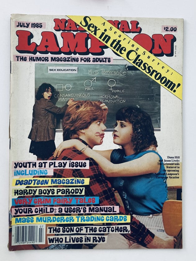 Vintage National Lampoon Magazine July 1985 Featuring Dana Hill and Jason Lively - No Label