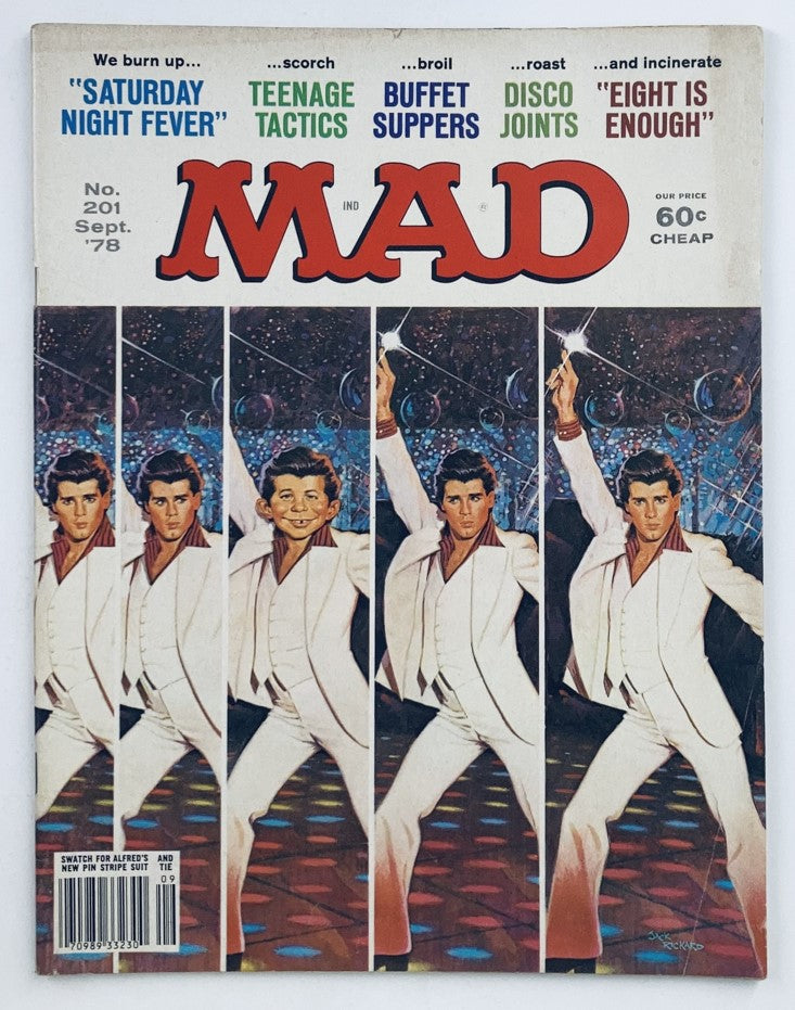 Mad Magazine September 1978 No. 201 Saturday Night Fever 6.0 FN Fine No Label