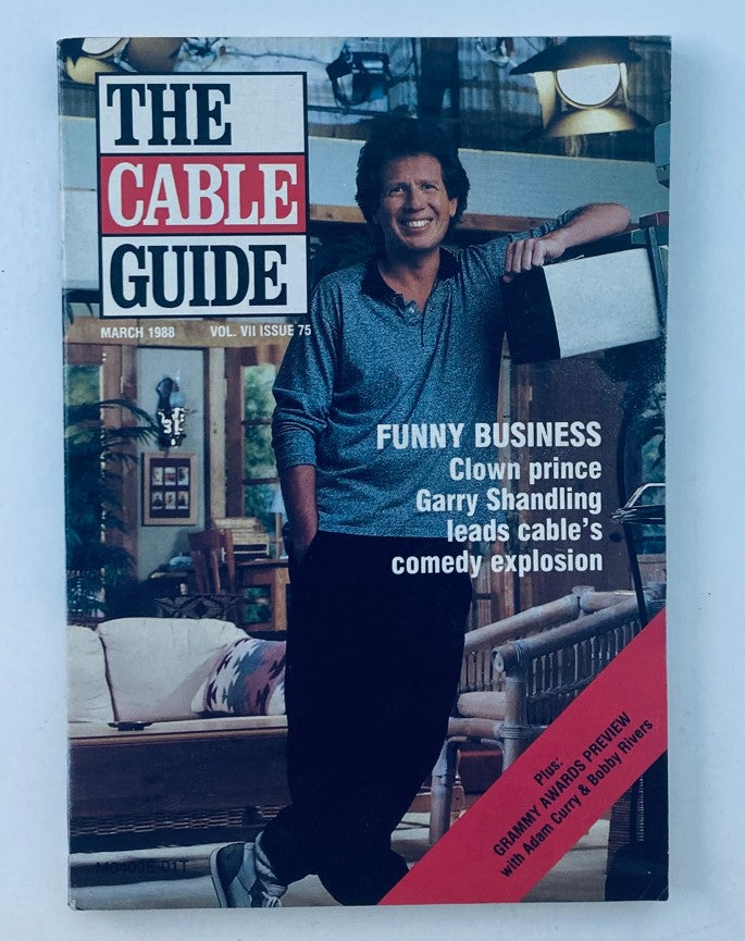 VTG The Cable Guide Magazine March 1988 Vol 7 No. 75 Garry Shandling