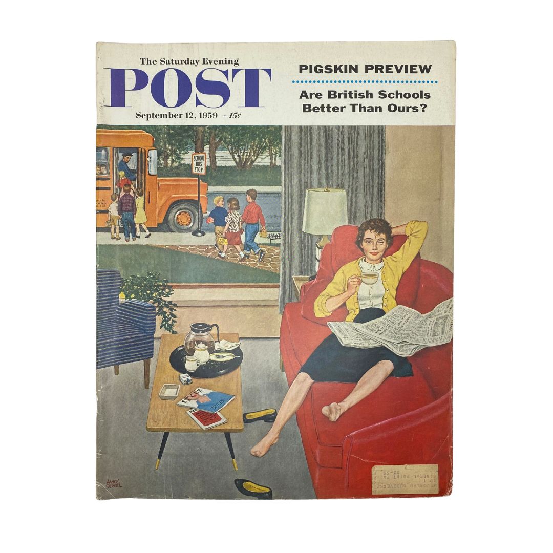 RES* Saturday Evening Post Magazine September 12 1959 Faraway Ringing Sewell