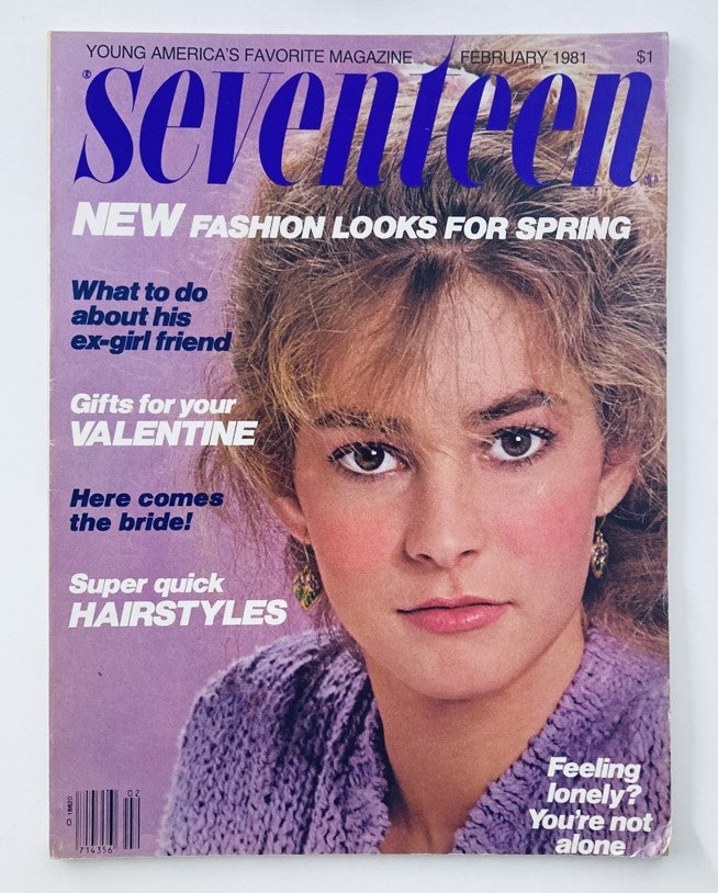 VTG Seventeen Magazine February 1981 What To Do About His Ex-GirlFriend No Label