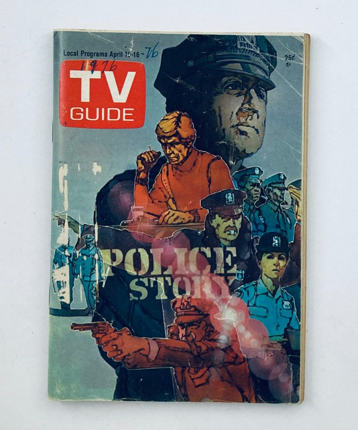 TV Guide Magazine April 10 1976 #1202 Police Story WA-Baltimore Ed.