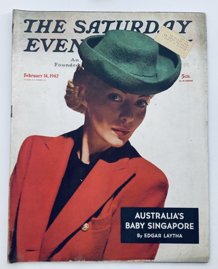 The Saturday Evening Post February 14 1942 Australia's Baby Singapore