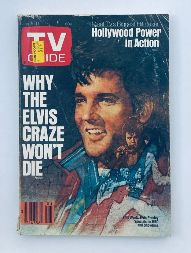 TV Guide Magazine January 5 1985 Elvis Prelsey WA-Baltimore Ed. No Label