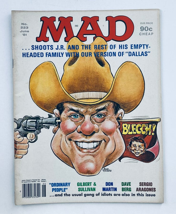 Mad Magazine June 1981 No. 223 Dallas Movie Satire 6.0 FN Fine No Label