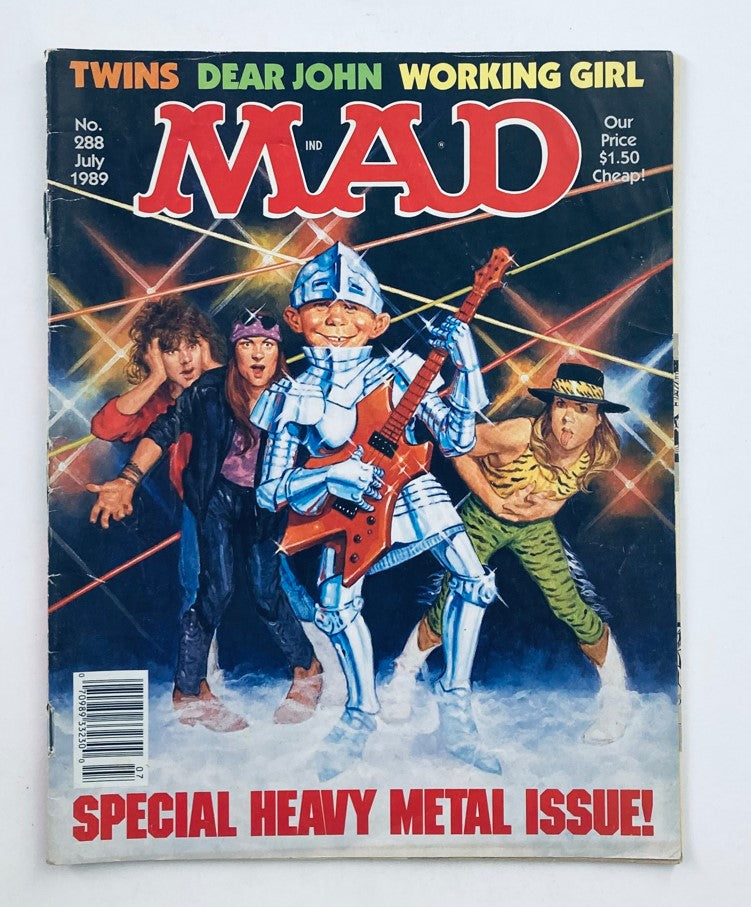 Mad Magazine July 1989 No. 208 The Heavy Metal Quiz 6.0 FN Fine No Label