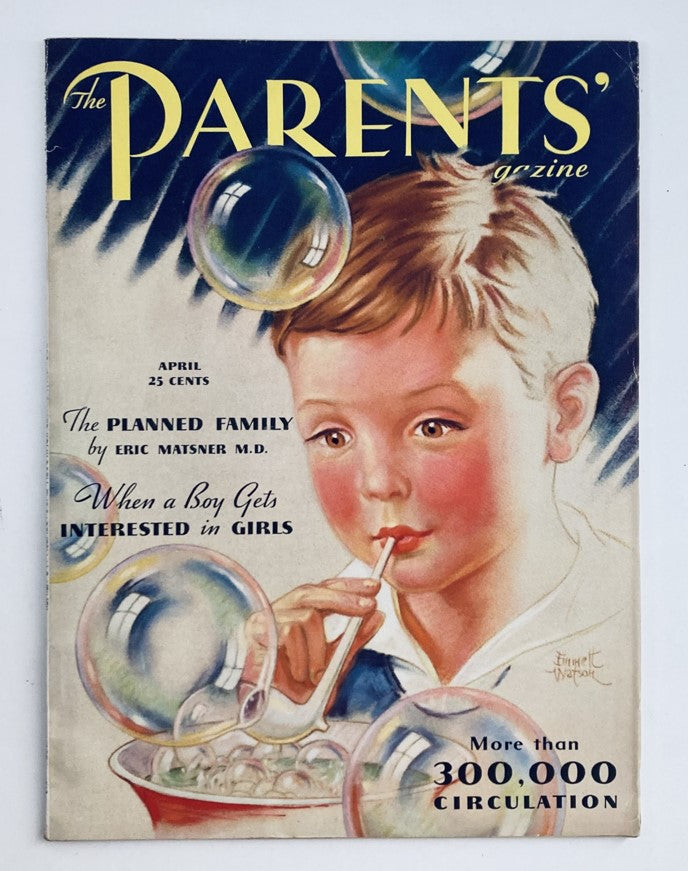 VTG The Parents' Magazine April 1933 The Planned Family No Label