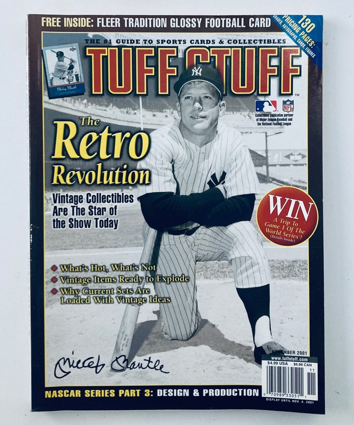 Tuff Stuff Magazine November 2001 Vol 18 No. 7 MLB Mickey Mantle No Label