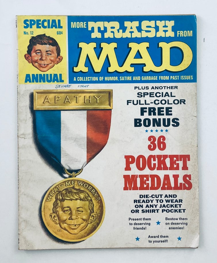 More Trash from Mad Magazine 1969 No. 12 36 Pocket Medals 6.0 FN Fine No Label