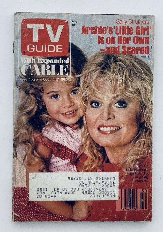 TV Guide Magazine December 11 1982 Sally Struthers & Samantha Providence Ed.