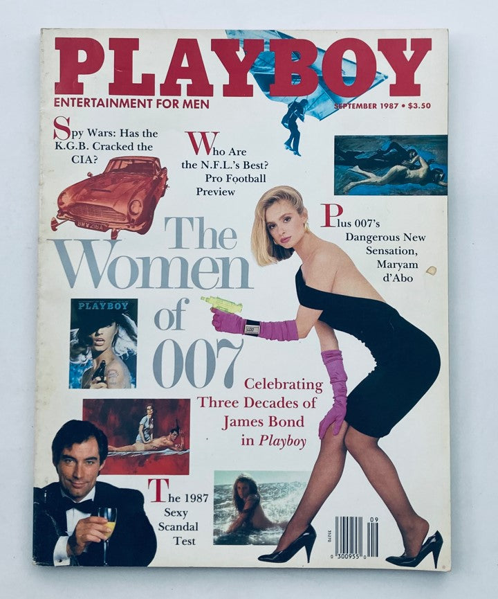 VTG Playboy Magazine September 1987 Maryam d'Abo w Centerfold No Label