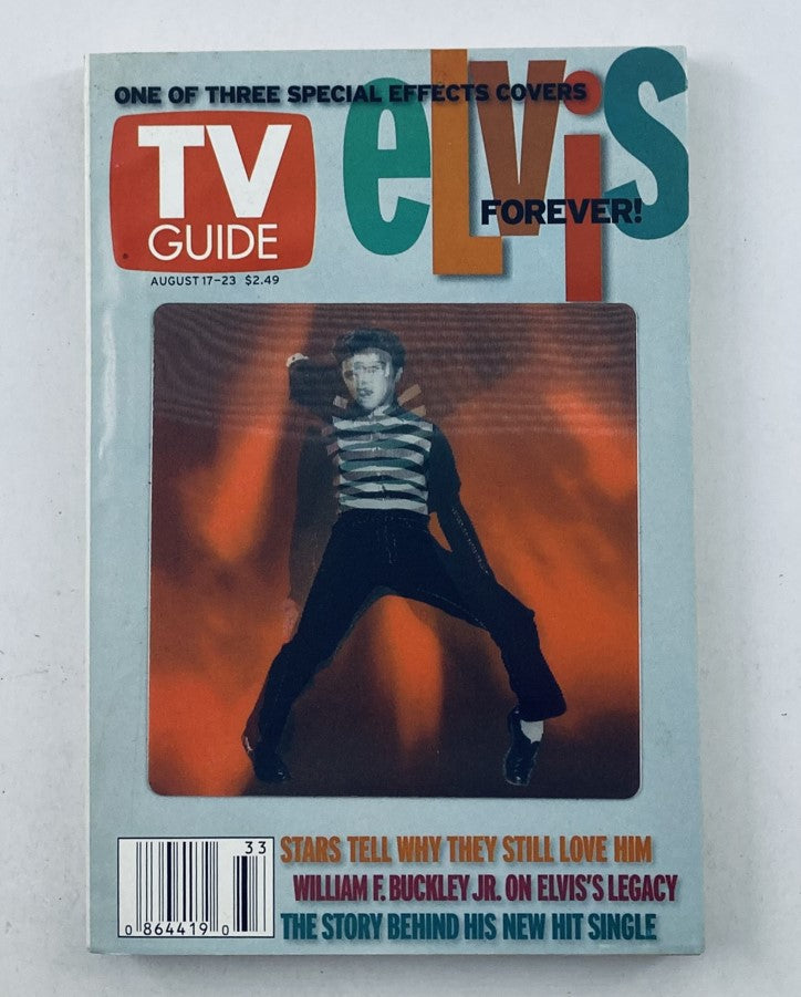 TV Guide Magazine August 17 2002 Elvis Presley Time Warner-Cable Manhattan Ed.