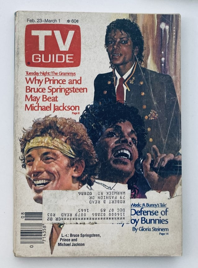 TV Guide Magazine February 23 1985 Michael Jackson Providence Ed.