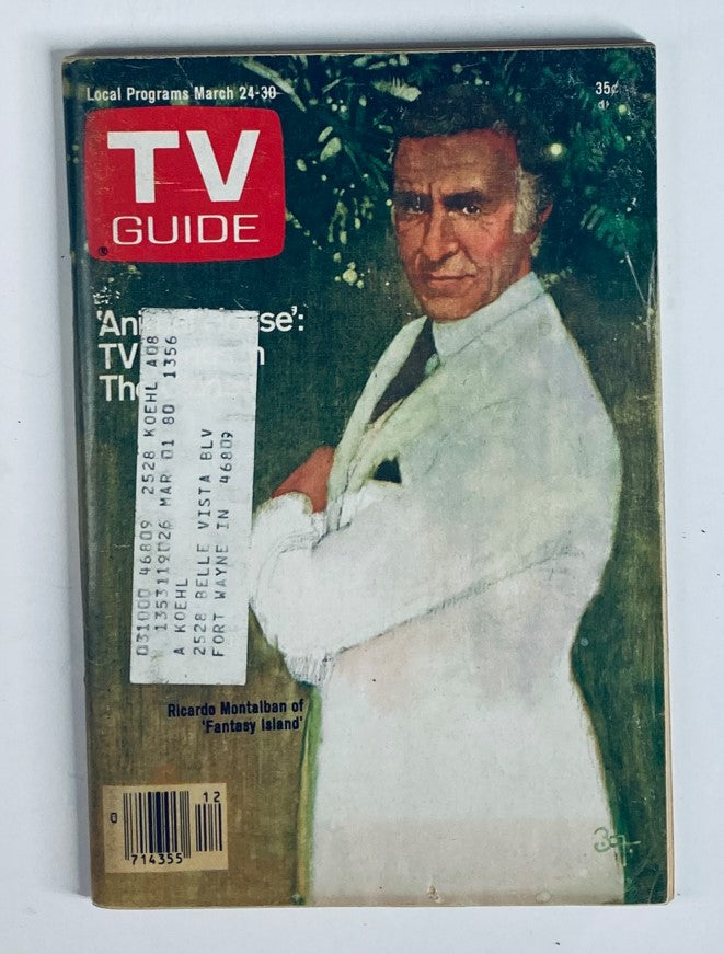TV Guide Magazine March 24 1979 #1356 featuring Ricardo Montalban on the cover, showcasing vintage television nostalgia and cultural highlights of the late 1970s.