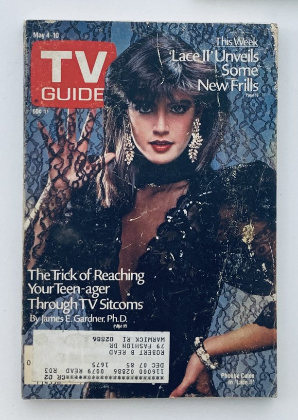 TV Guide Magazine May 4 1985 Phoebe Cates in 'Lace II' Providence Ed.