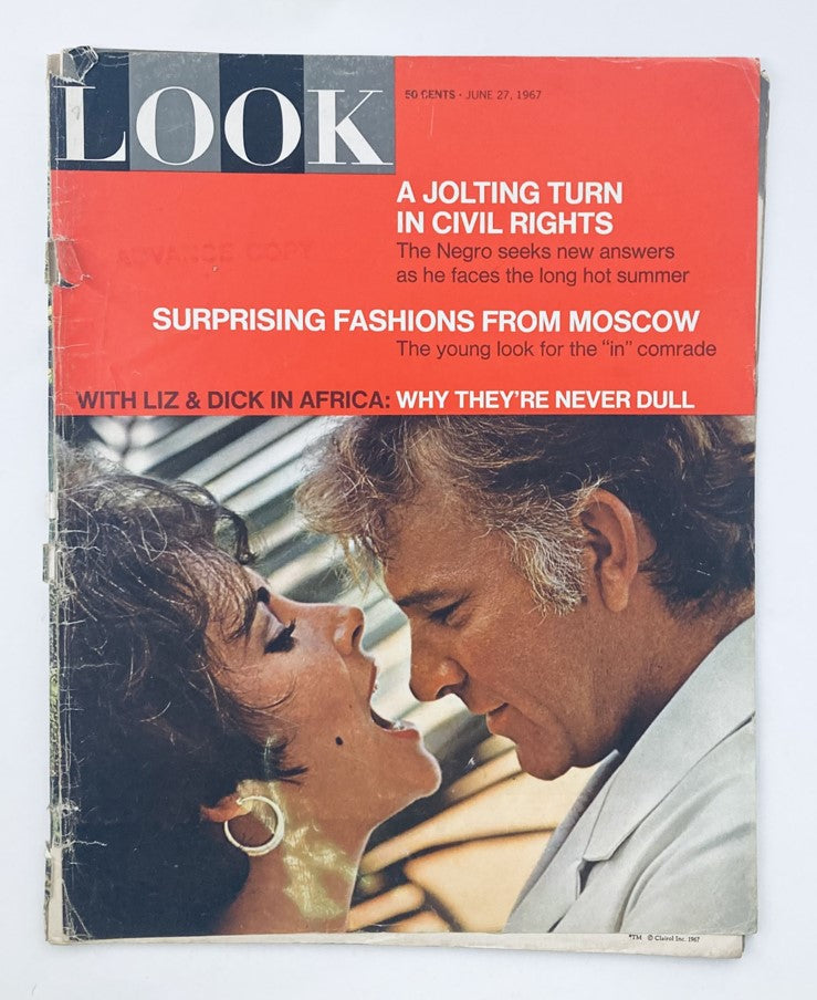 VTG Look Magazine June 27 1967 Vol 31 No. 13 Elizabeth Taylor & Richard Burton