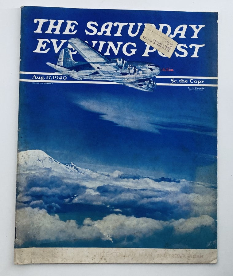 The Saturday Evening Post Magazine August 17 1940 Limbs is a Flourish Word