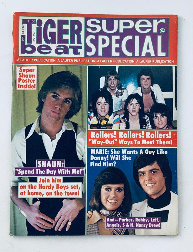 Tiger Beat Super Special 1977 #3 Shaun Cassidy, Donny and Marie Osmond No Poster