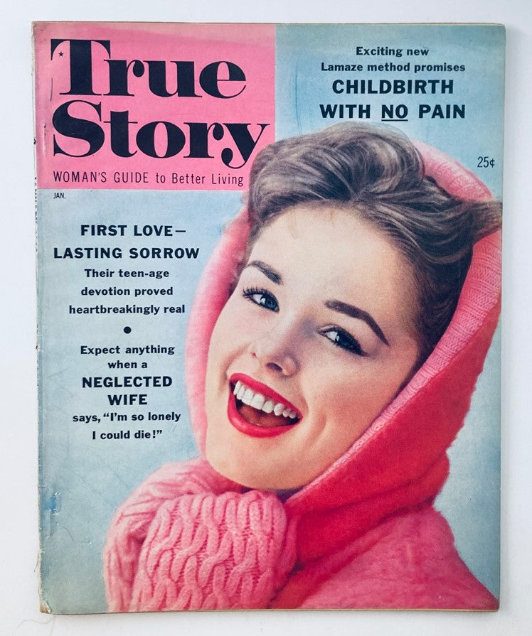 VTG True Story Magazine January 1960 Vol 81 No. 6 Childbirth w No Pain No Label