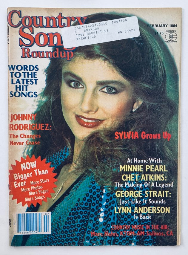 VTG Country Song Roundup Magazine February 1984 Sylvia and Johnny Rodriguez