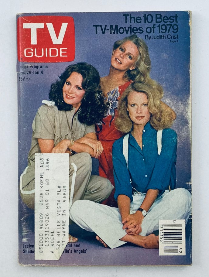 TV Guide Magazine December 29 1979 #1396 Charlie's Angels Trio Northern IN Ed.