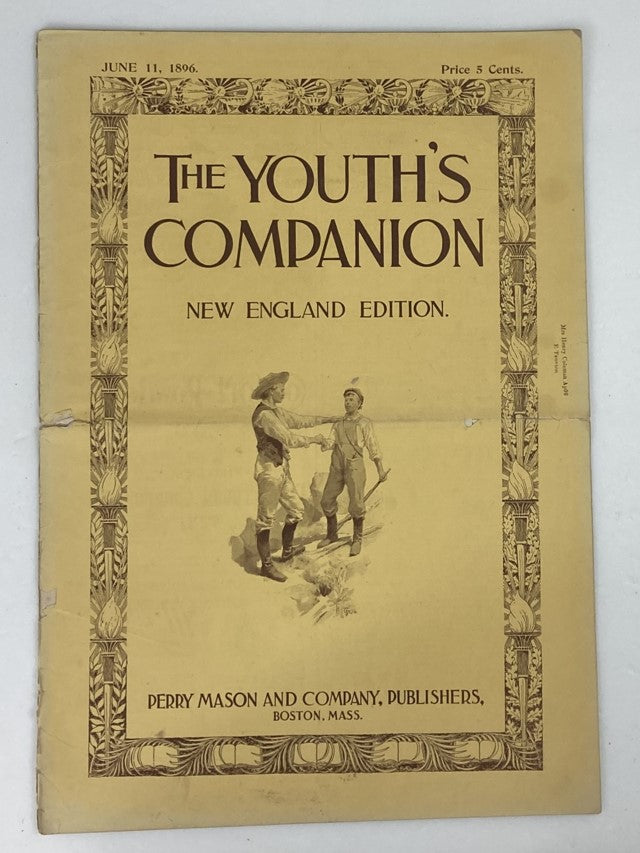 VTG The Youth's Companion Magazine June 11 1896 Honor Bright No Label