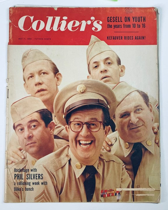 VTG Collier's Magazine May 11 1956 Backstage with Phil Silvers a Rollicking Week