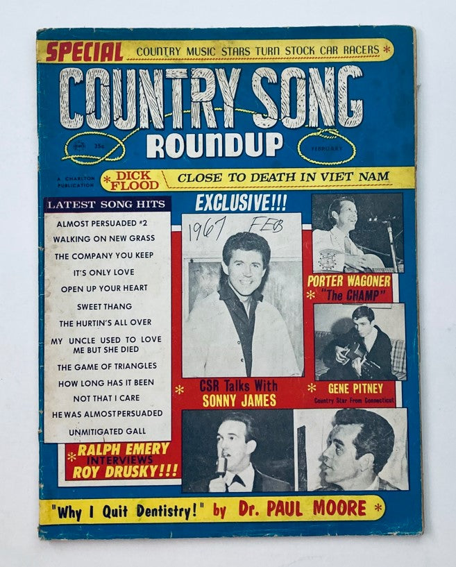 VTG Country Song Roundup Magazine February 1967 Sonny James & Porter Wagoner