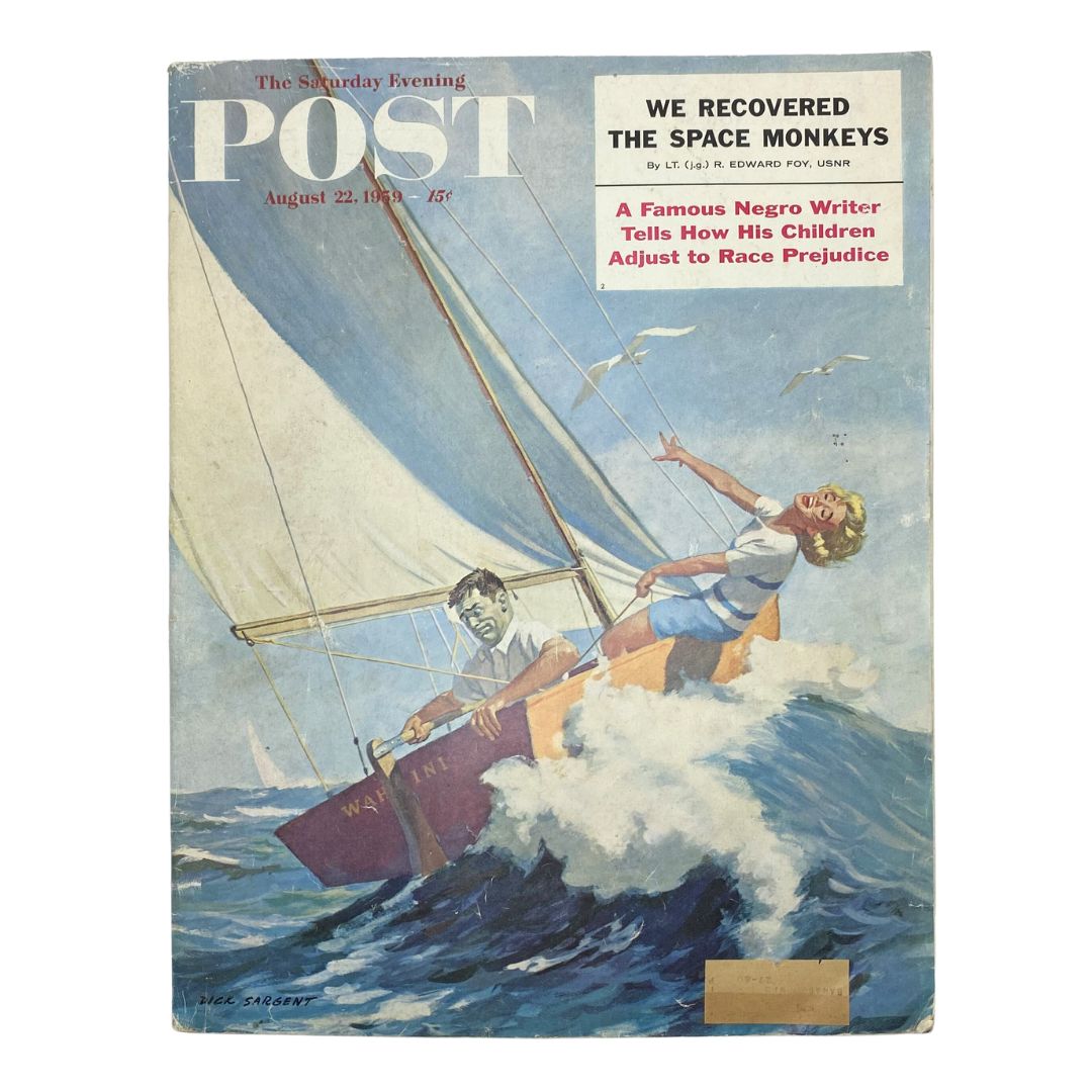 Saturday Evening Post Magazine August 22 1959 Mr. Tiller - Dick Sargent