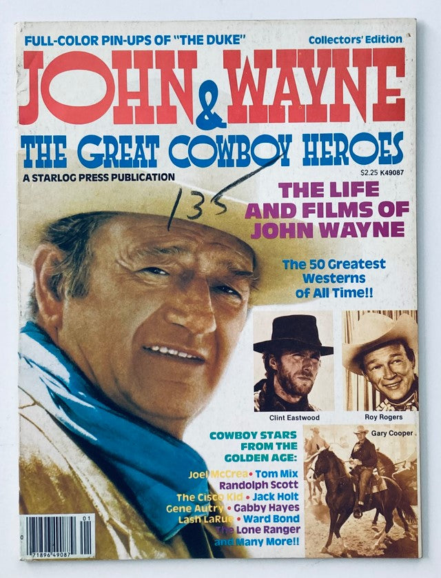 VTG 1979 John Wayne and The Great Cowboy Heroes Clint Eastwood No Label