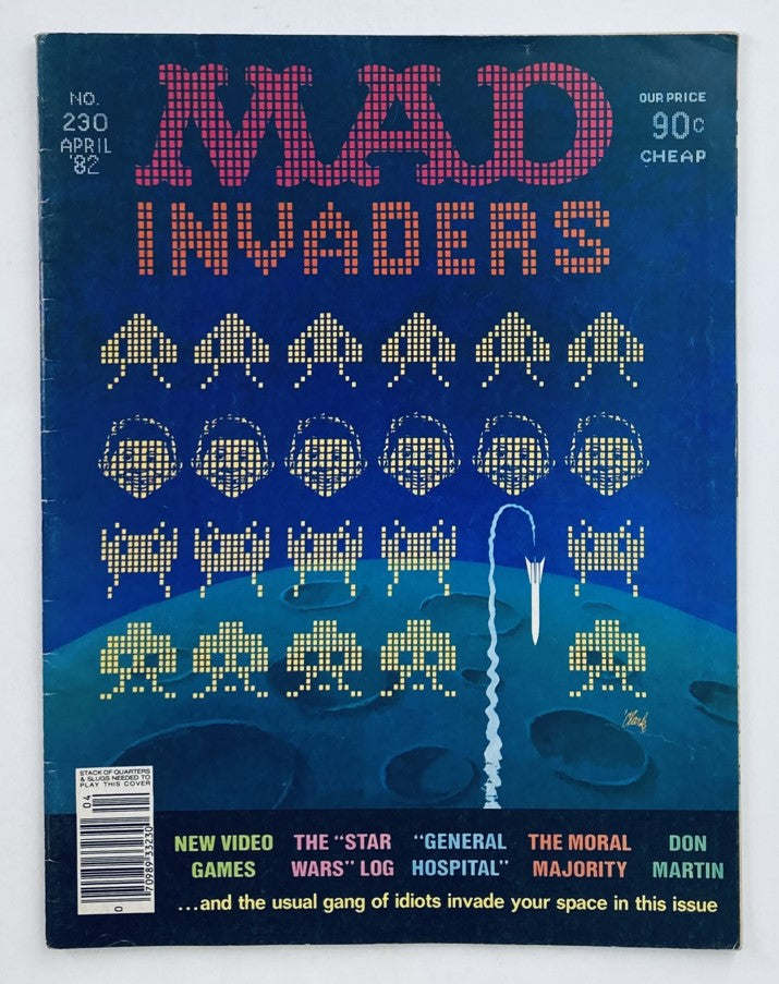 Mad Magazine April 1982 No. 230 Invaders New Video Games 6.0 FN Fine No Label